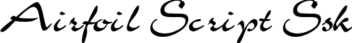 Airfoil Script Ssk font - airfoilscriptssk.ttf