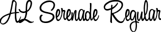 AL Serenade Regular font - alserenade.ttf