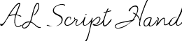 AL Script Hand font - alscripthand.ttf