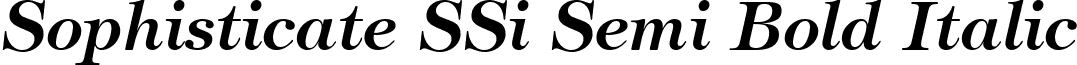 Sophisticate SSi Semi Bold Italic font - sophisticate ssi semi bold italic.ttf