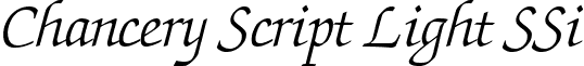 Chancery Script Light SSi font - chanceryscriptlightssilightitalic.ttf