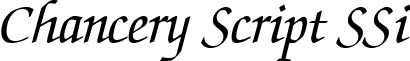 Chancery Script SSi font - chanceryscriptssiitalic.ttf