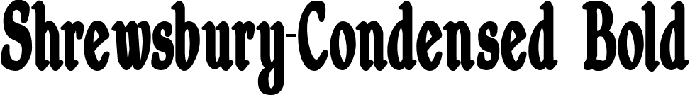 Shrewsbury-Condensed Bold font - shrewsbury-condensedbold.ttf