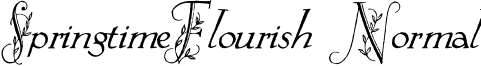 SpringtimeFlourish Normal font - springtf.ttf