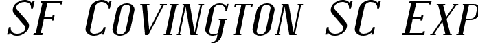 SF Covington SC Exp font - SFCovingtonSCExp-Italic.ttf