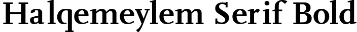 Halqemeylem Serif Bold font - Halqemeylem_Serif_Bold.ttf