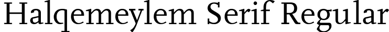 Halqemeylem Serif Regular font - Halqemeylem_Serif.ttf