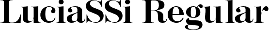 LuciaSSi Regular font - luciassi.ttf