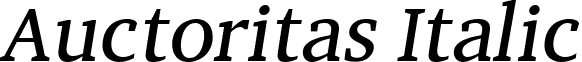 Auctoritas Italic font - Auctoritas Regular Italic.ttf