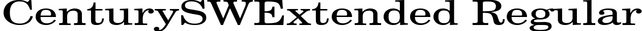 CenturySWExtended Regular font - centuryswextended.ttf