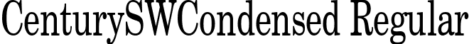 CenturySWCondensed Regular font - centuryswcondensed.ttf