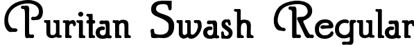 Puritan Swash Regular font - PuritanSwash-Bold.ttf