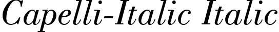 Capelli-Italic Italic font - capelli-italicitalic.ttf