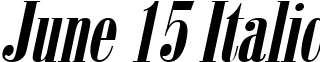 June 15 Italic font - june15italic.ttf