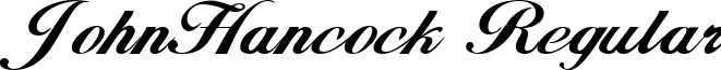 JohnHancock Regular font - johnhnck.ttf