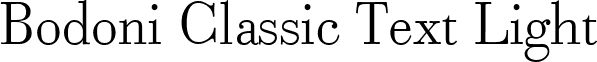 Bodoni Classic Text Light font - bodoniclassictextlightpdf.ttf