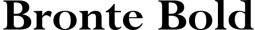 Bronte Bold font - brontebold.ttf