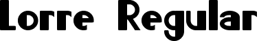 Lorre Regular font - Lorre.otf