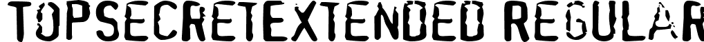 TopSecretExtended Regular font - topsecretextended-regular.ttf