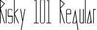 Risky 101 Regular font - Risky 101.ttf