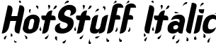 HotStuff Italic font - hotstuffitalic.ttf