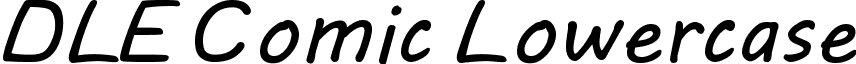 DLE Comic Lowercase font - DLE Comic Lowercase.ttf