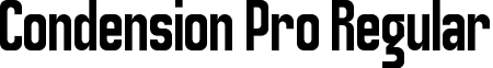 Condension Pro Regular font - Condension Pro.ttf