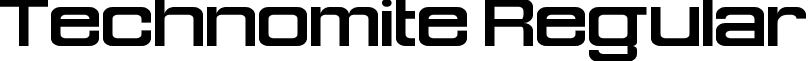 Technomite Regular font - Technomite.ttf