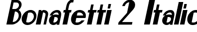 Bonafetti 2 Italic font - Bonafetti-Italic.ttf