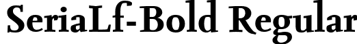SeriaLf-Bold Regular font - serialf-bold.ttf