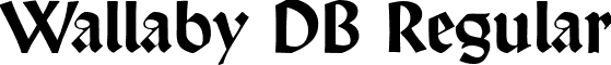 Wallaby DB Regular font - wallaby-regulardb.ttf