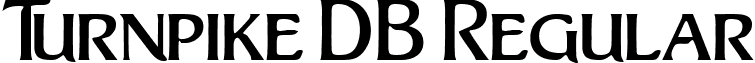 Turnpike DB Regular font - turnpike-regulardb.ttf