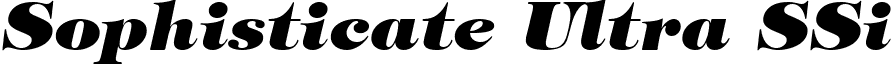 Sophisticate Ultra SSi font - sophisticateultrassiblackitalic.ttf