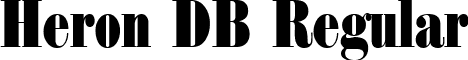 Heron DB Regular font - heron-regulardb.ttf