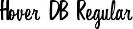 Hover DB Regular font - hover-regulardb.ttf