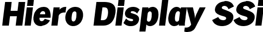 Hiero Display SSi font - hierodisplayssiitalic.ttf