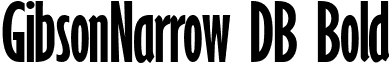 GibsonNarrow DB Bold font - gibsonnarrow-bolddb.ttf