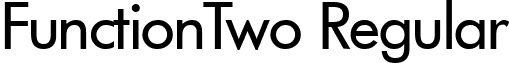 FunctionTwo Regular font - functiontwo-regular.ttf