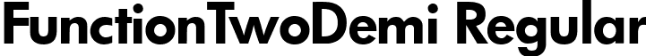 FunctionTwoDemi Regular font - functiontwodemi-regular.ttf