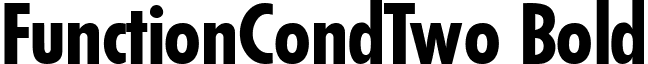 FunctionCondTwo Bold font - functioncondtwo-bold.ttf