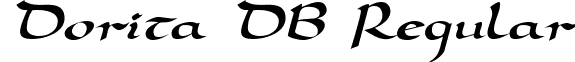 Dorita DB Regular font - dorita-regulardb.ttf