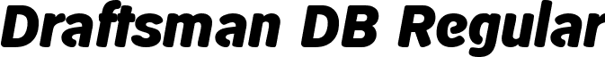 Draftsman DB Regular font - draftsman-regulardb.ttf