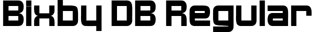 Bixby DB Regular font - bixby-regulardb.ttf