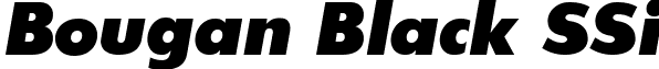 Bougan Black SSi font - bougan black ssi extra bold italic.ttf