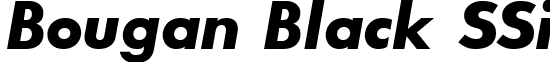 Bougan Black SSi font - bouganblackssibolditalic.ttf