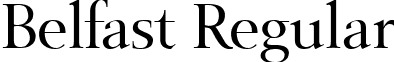 Belfast Regular font - belfast regular.ttf