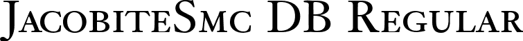 JacobiteSmc DB Regular font - jacobitesmc-regulardb.ttf