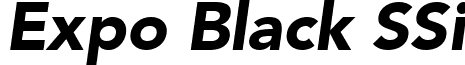 Expo Black SSi font - expoblackssiblackitalic.ttf