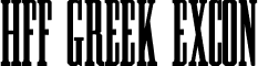 HFF Greek ExCon font - HFF Greek ExCon.ttf