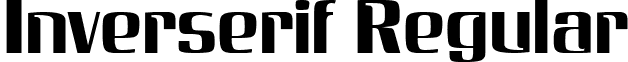 Inverserif Regular font - inverserifregular.ttf